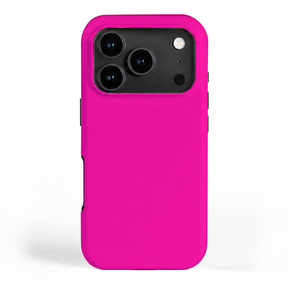Solid neon pink  iPhone Case Gallery Image 1