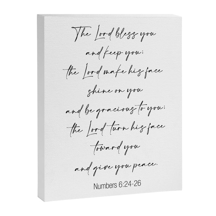The Lord Bless You  - Numbers 6:24-26 Canvas Print Gallery Image 1