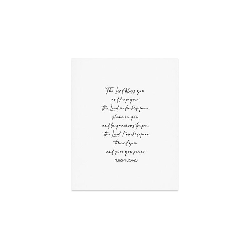The Lord Bless You  - Numbers 6:24-26 Art Print Gallery Image 1