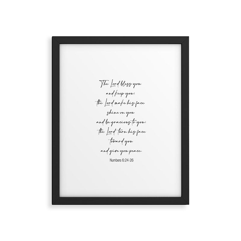 The Lord Bless You  - Numbers 6:24-26 Framed Art Print Gallery Image 5