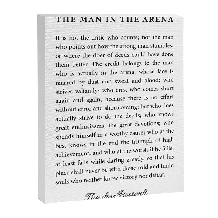 The Man In The Arena Canvas Print Gallery Image 1