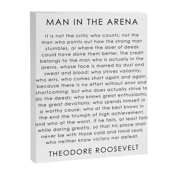 The man in the arena Canvas Print Gallery Image 1