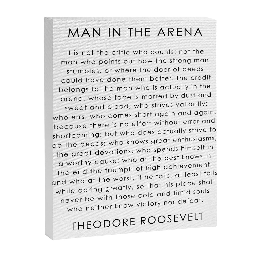 The man in the arena Canvas Print Gallery Image 8