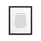 The man in the arena Framed Art Print Gallery Image 6