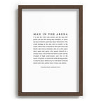 The Man In The Arena, Theodore Roosevelt Framed Art Print Gallery Image 38