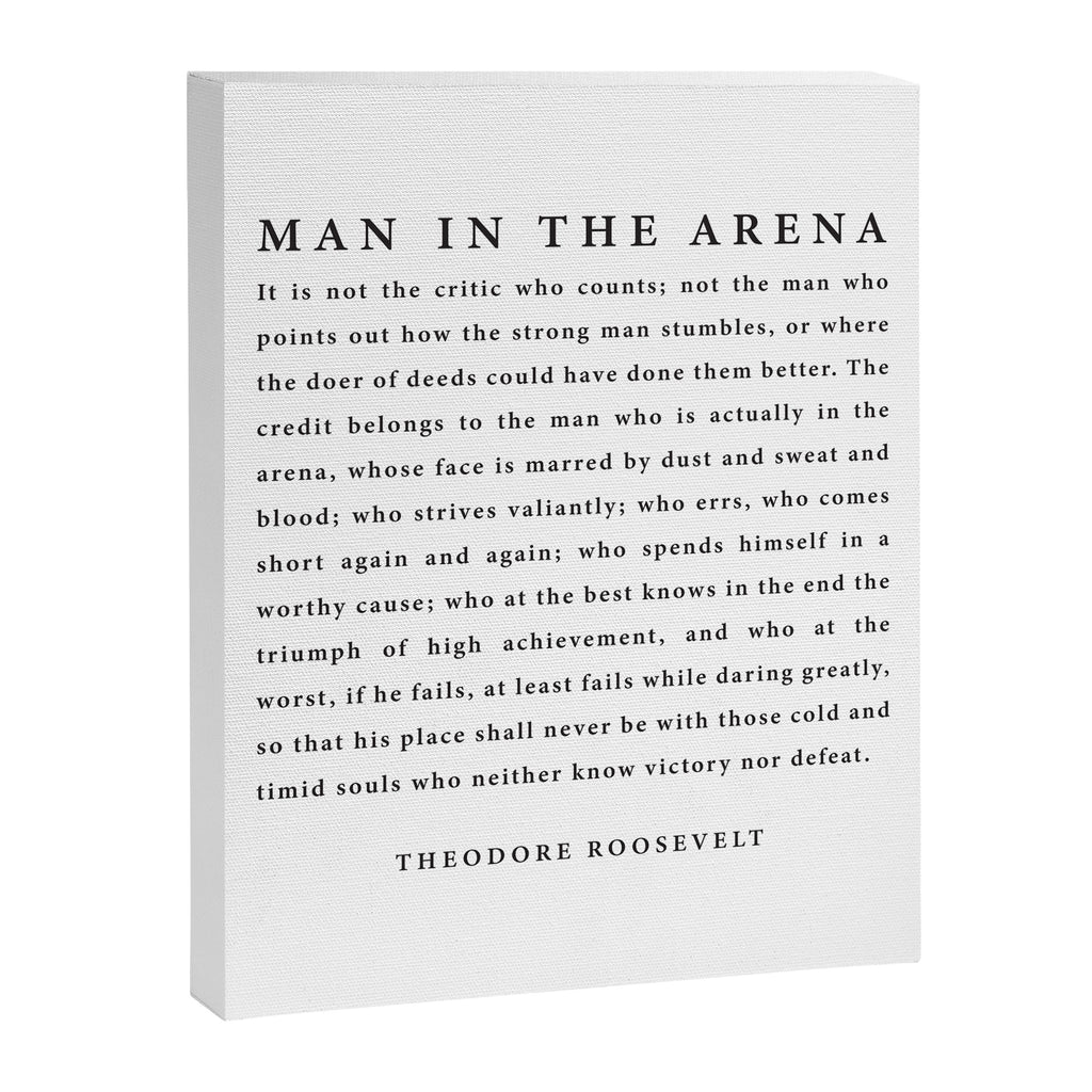 The Man In The Arena, Theodore Roosevelt Canvas Print Gallery Image 8