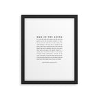 The Man In The Arena, Theodore Roosevelt Framed Art Print Gallery Image 6