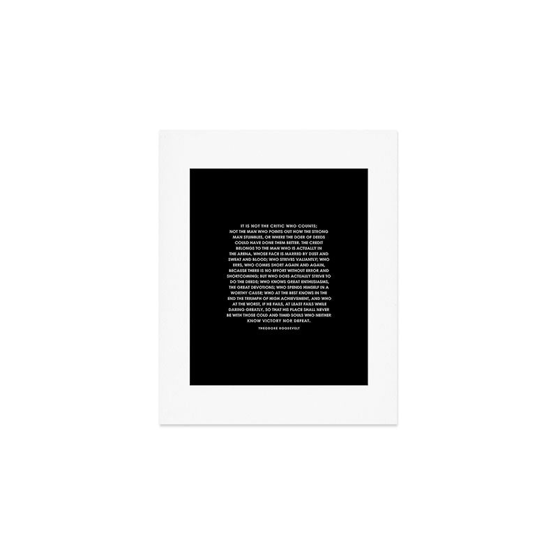 The Man in the Arena - Theodore Roosevelt Art Print Gallery Image 1