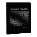 The Man In The Arena, Theodore Roosevelt Quote, Canvas Print Gallery Image 8