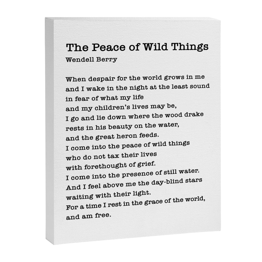 The Peace of Wild Things Canvas Print Gallery Image 8