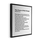 The Peace of Wild Things Framed Canvas Print Gallery Image 2