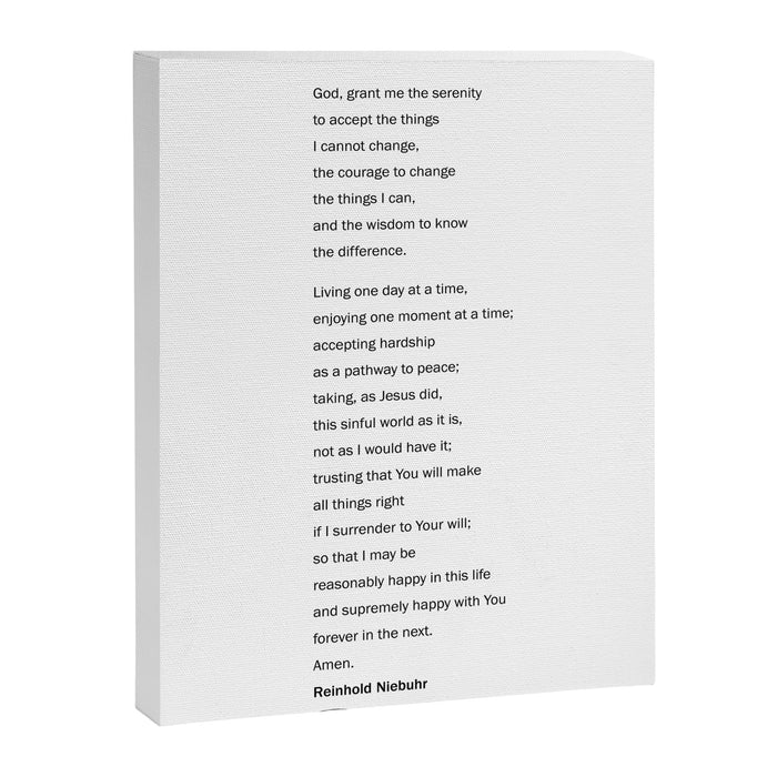 The Serenity Prayer Canvas Print Gallery Image 1