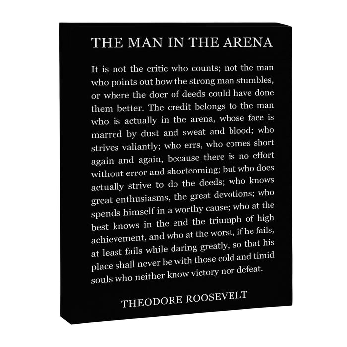 The-Man-In-The-Arena Canvas Print Gallery Image 1