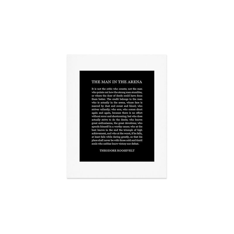 The-Man-In-The-Arena Art Print Gallery Image 1