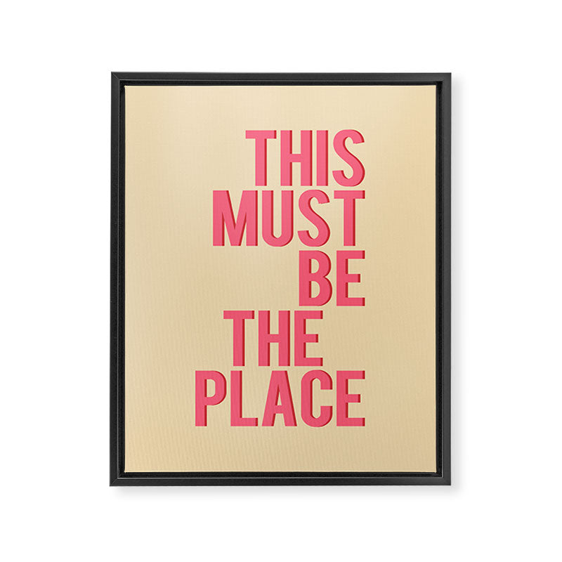 This Must Be The Place Framed Canvas Print Gallery Image 8