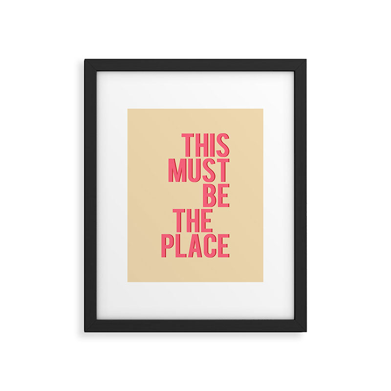This Must Be The Place Framed Art Print Gallery Image 4