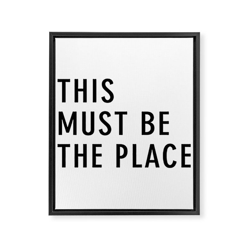 This must be the Place Framed Canvas Print Gallery Image 3