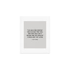 To Be Kind Is More Important... F. Scott Fitzgerald Quote Art Print Gallery Image 1