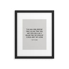To Be Kind Is More Important... F. Scott Fitzgerald Quote Framed Art Print Gallery Image 6