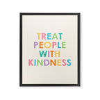 Treat People With Kindness Framed Canvas Print Gallery Image 8