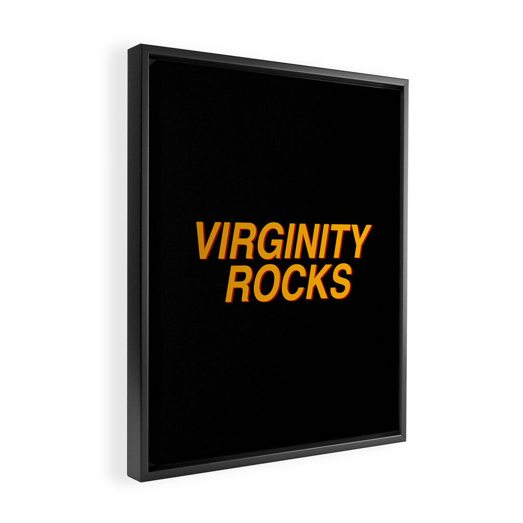 Virginity Rocks Framed Canvas Print Gallery Image 2