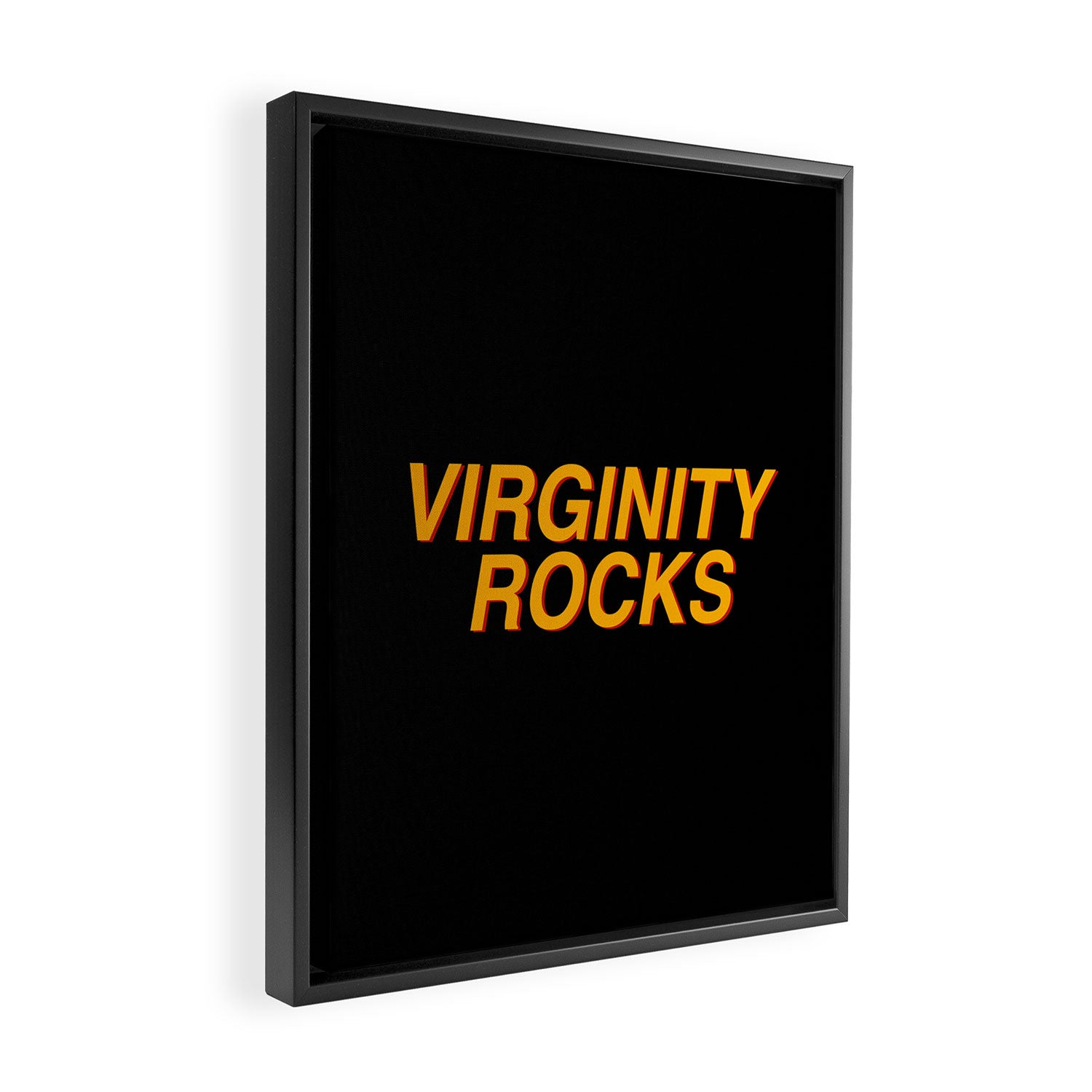 Virginity Rocks Framed Canvas Print Gallery Image 2