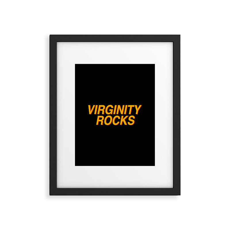 Virginity Rocks Framed Art Print Gallery Image 6