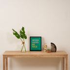 work hard be nice Framed Canvas Print Gallery Image 4