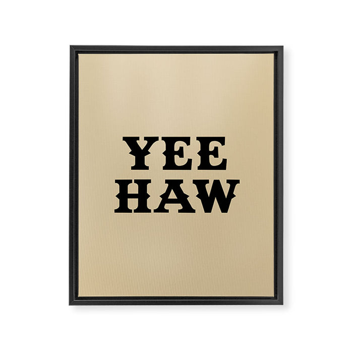 Yee Haw Framed Canvas Print Gallery Image 1