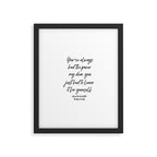 Youâve always had the power my dear, you just had to learn it for yourself. Glinda Framed Art Print Gallery Image 4