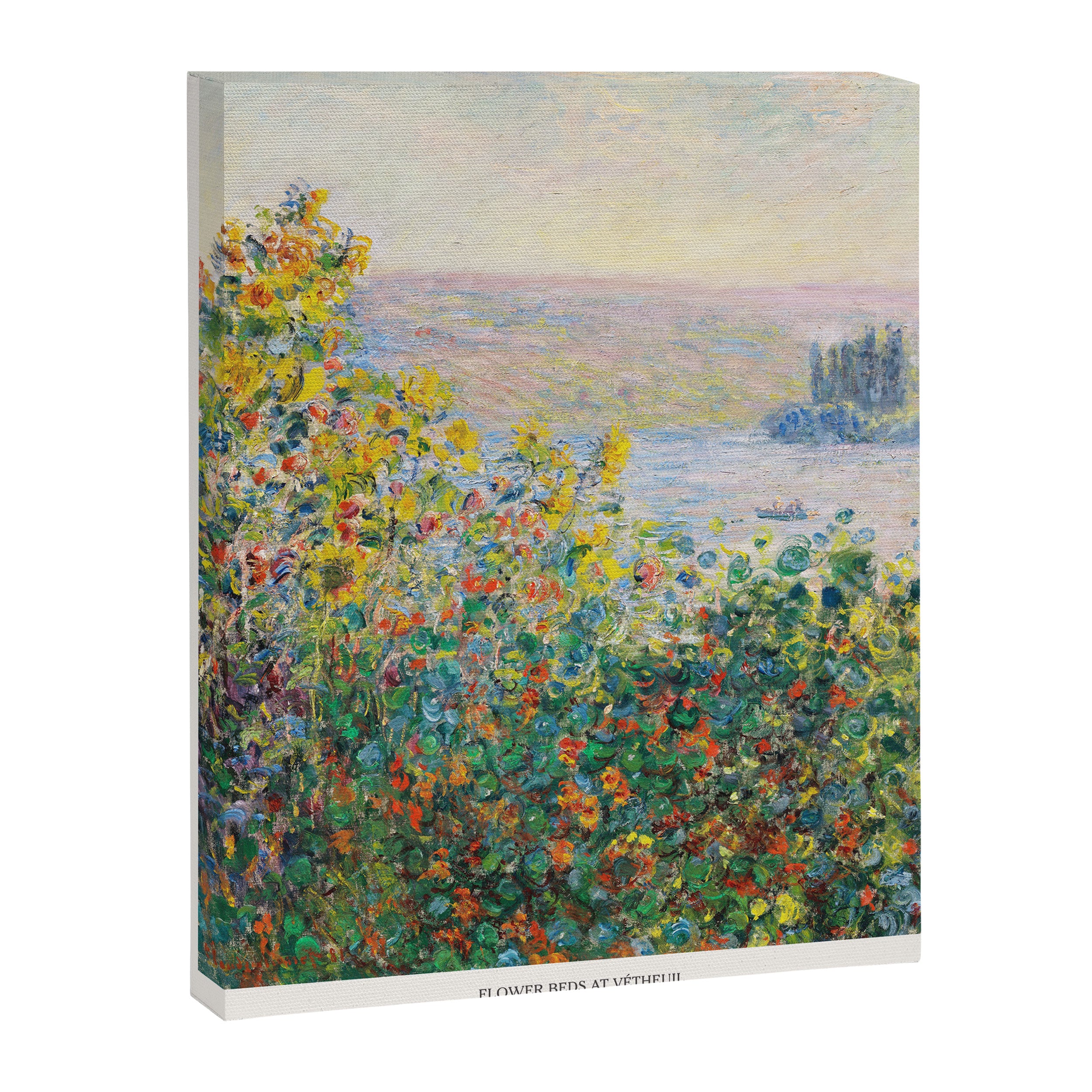 Claude Monet Flower Beds at Vétheuil Vetheuil Art Exhibition Canvas Print Gallery Image 6