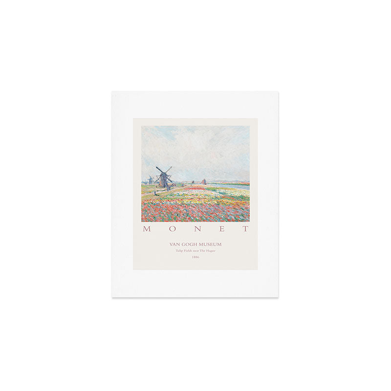 Claude Monet Tulip Fields Hague 1886 Art Exhibition Art Print Gallery Image 1