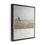 Claude Monet Tulip Fields Hague 1886 Art Exhibition Framed Canvas Print Gallery Image 2