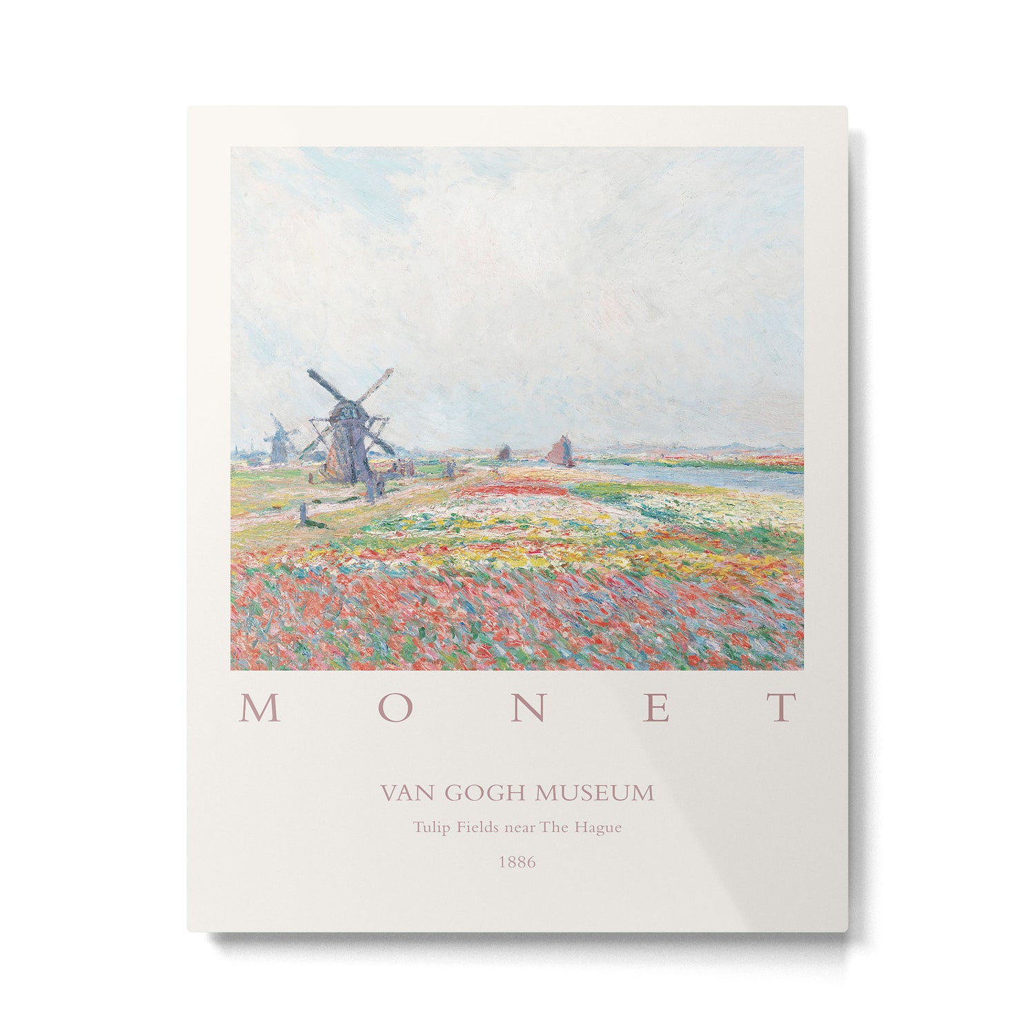 Claude Monet Tulip Fields Hague 1886 Art Exhibition Metal Print Gallery Image 4