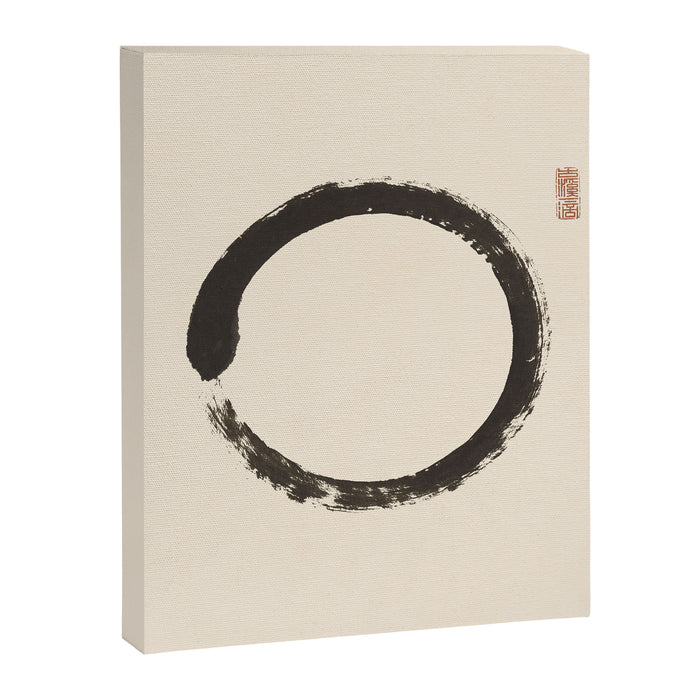 Enso Circle Zen Symbol Mindful Abstract Design Spiritual Karma Meditation Yoga Studio Buddism Art Canvas Print Gallery Image 1