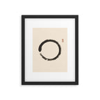 Enso Circle Zen Symbol Mindful Abstract Design Spiritual Karma Meditation Yoga Studio Buddism Art Framed Art Print Gallery Image 5