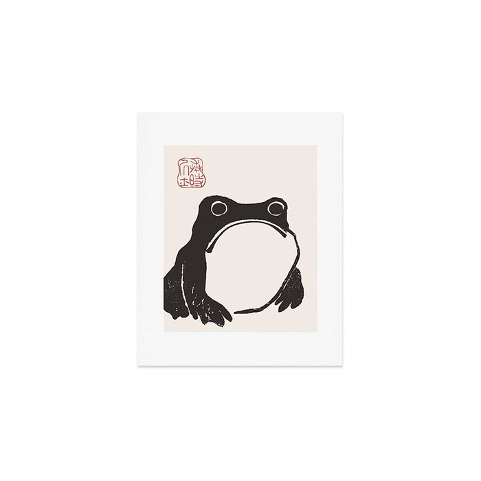 Matsumoto Hoji Japanese Grumpy Frog Art Print Art Print Gallery Image 1