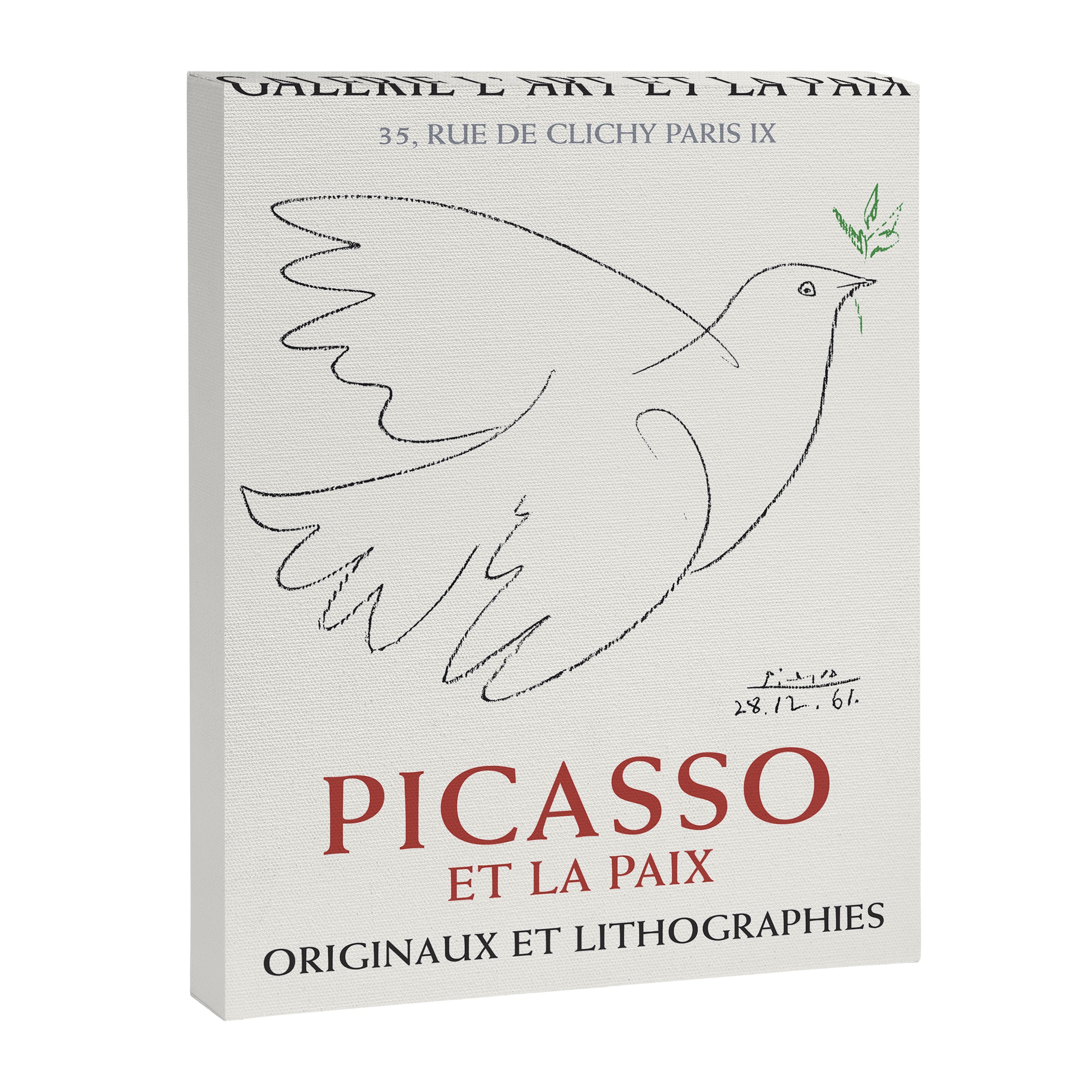 Pablo Picasso Dove Peace Symbol Art Exhibition Canvas Print Gallery Image 3