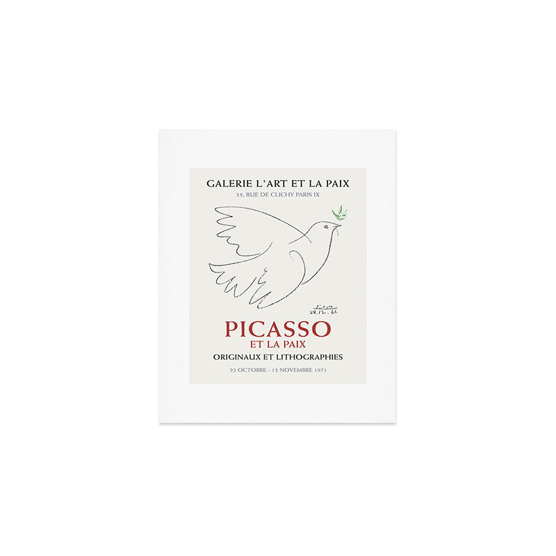 Pablo Picasso Dove Peace Symbol Art Exhibition Art Print Gallery Image 1