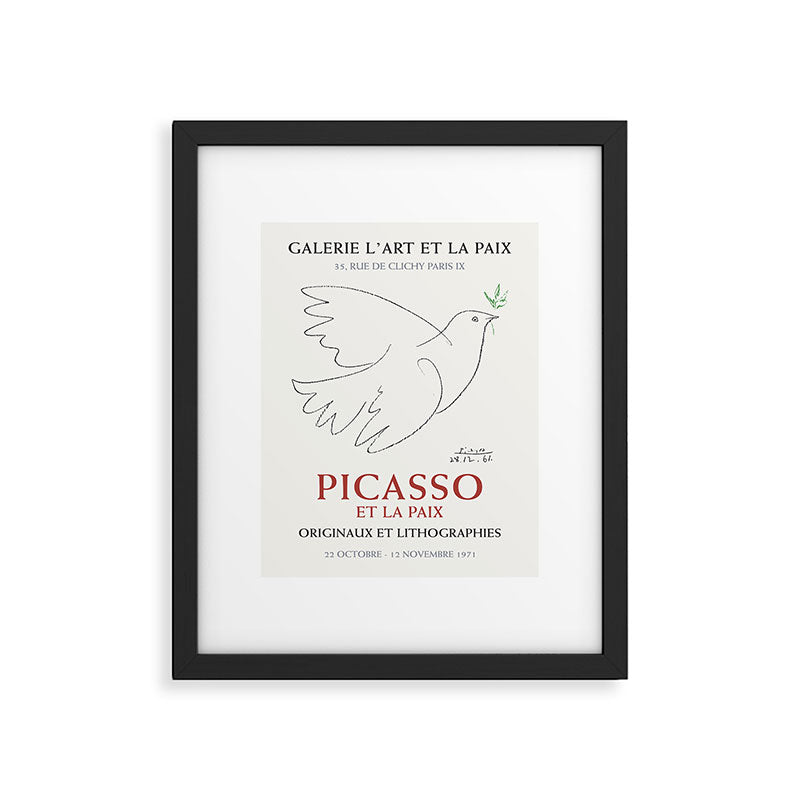 Pablo Picasso Dove Peace Symbol Art Exhibition Framed Art Print Gallery Image 5