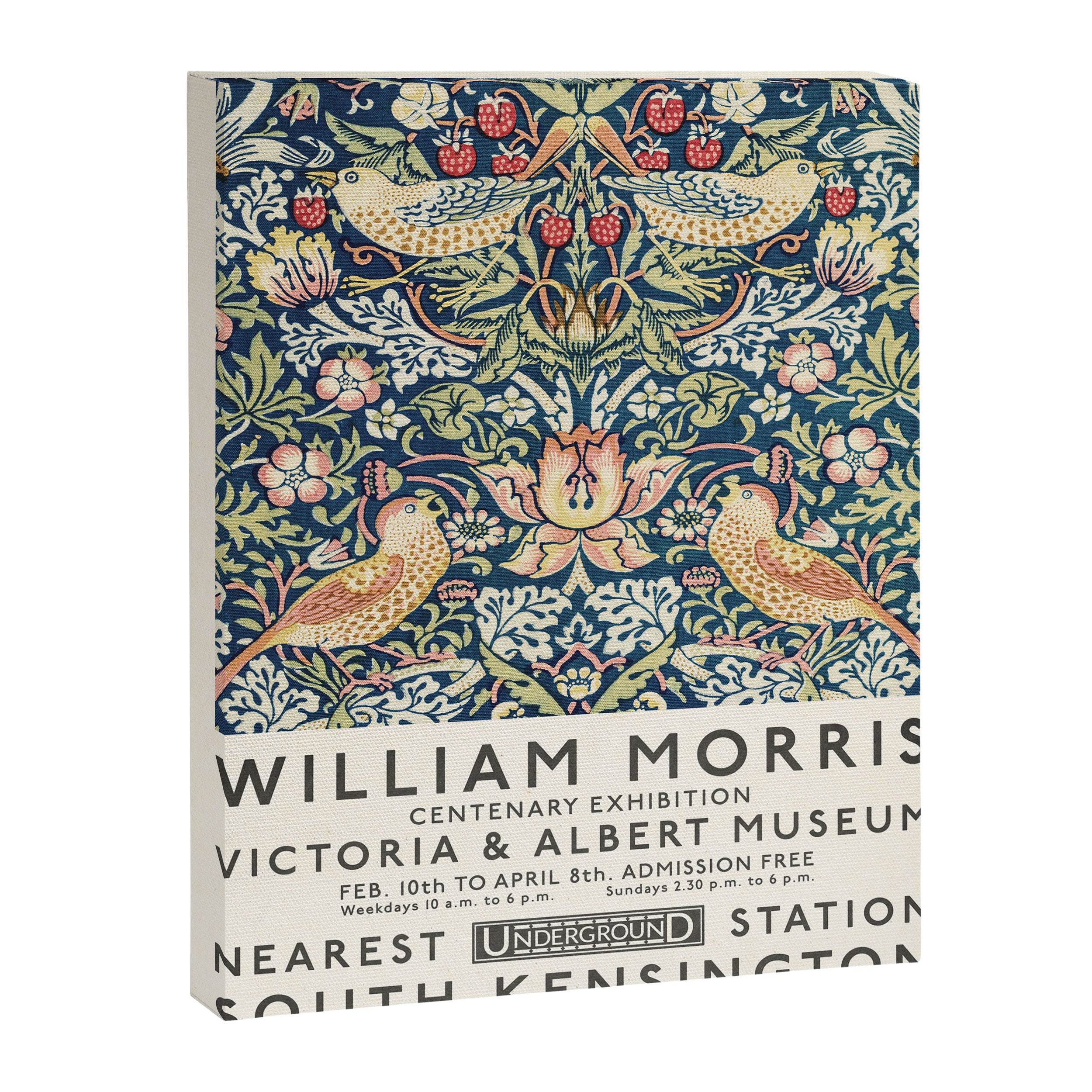 Strawberry Thief William Morris Art Exhibition Canvas Print Gallery Image 6