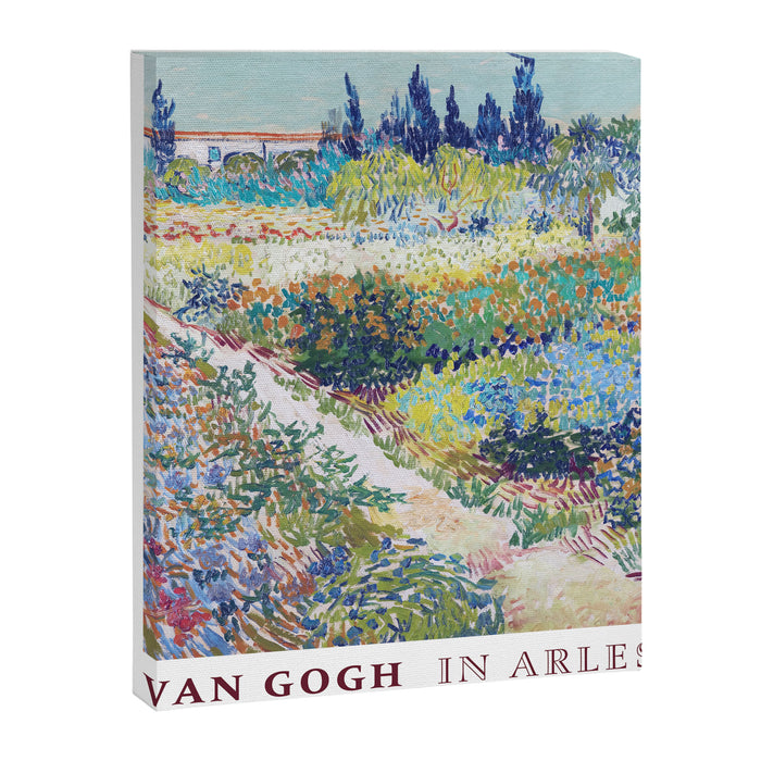 Vincent van Gogh  Garden at Arles 1888 Impressionism Flowers Landscape Art Exhibition Print Canvas Print Gallery Image 1