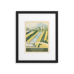 Washington DC Railroad Towards the Capitol Travel Poster Art Print Framed Art Print Gallery Image 5