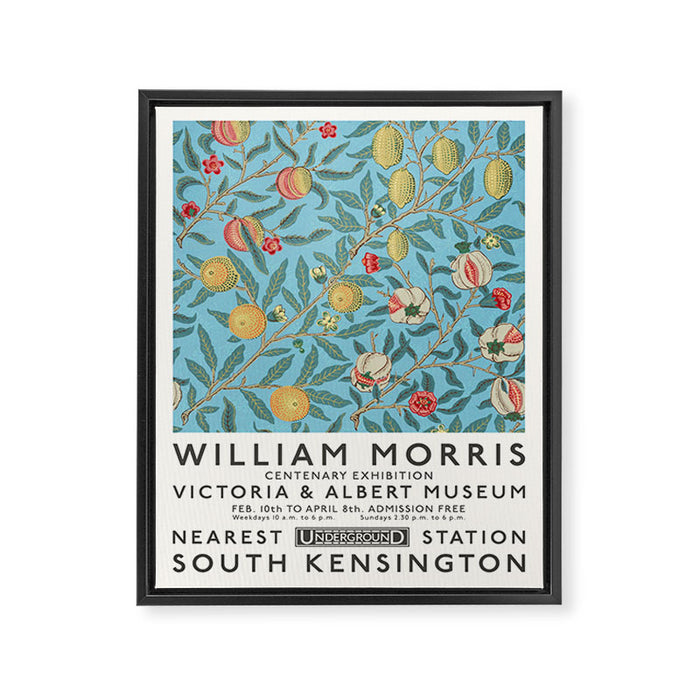 William Morris Art Exhibition Framed Canvas Print Gallery Image 1