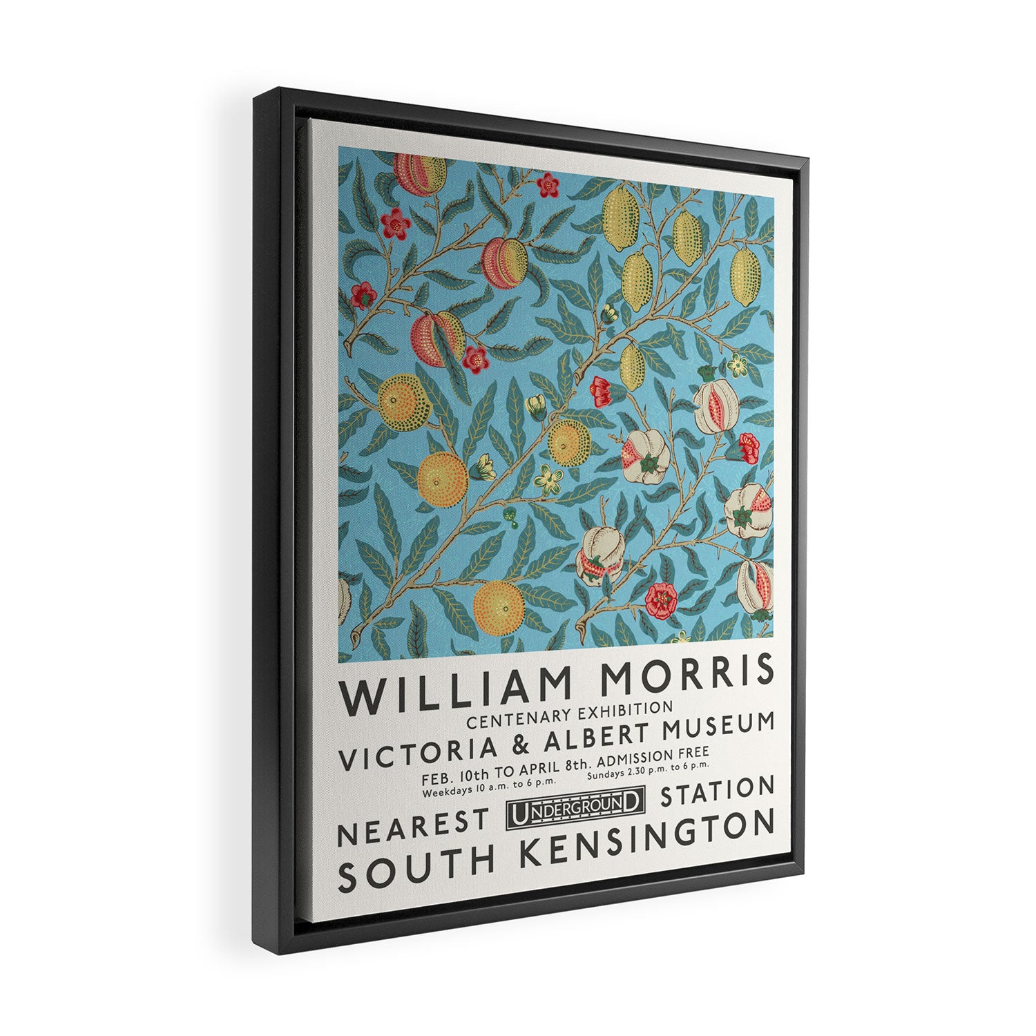 William Morris Art Exhibition Framed Canvas Print Gallery Image 2