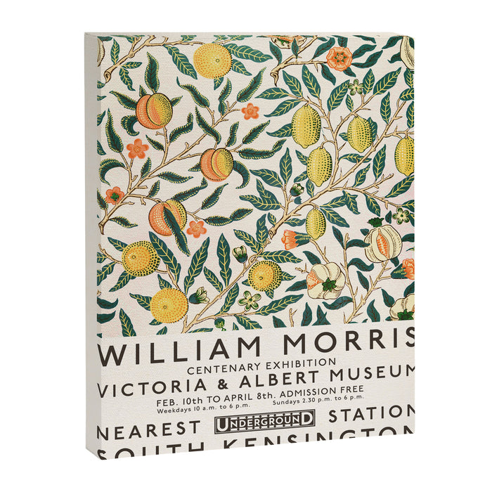 William Morris Yellow Lemons Art Exhibition Print Canvas Print Gallery Image 1