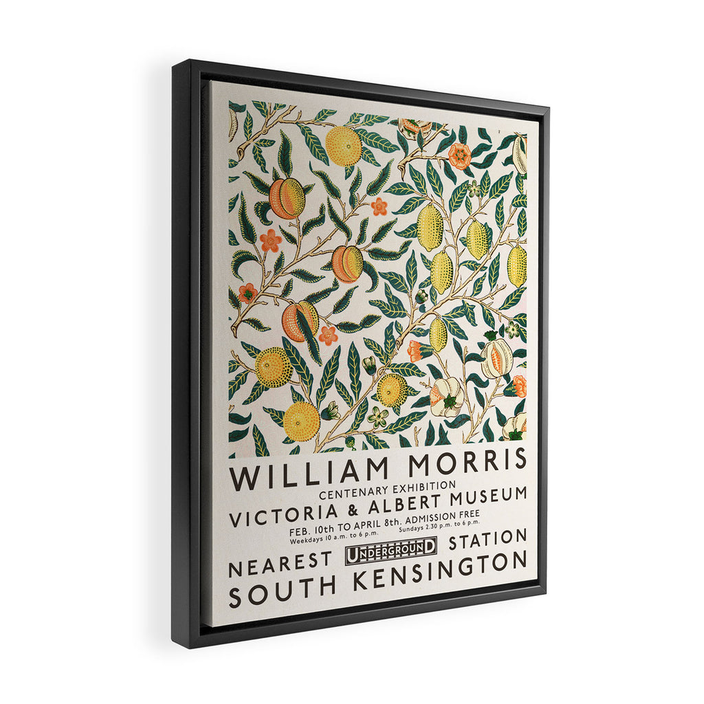 William Morris Yellow Lemons Art Exhibition Print Framed Canvas Print Gallery Image 2