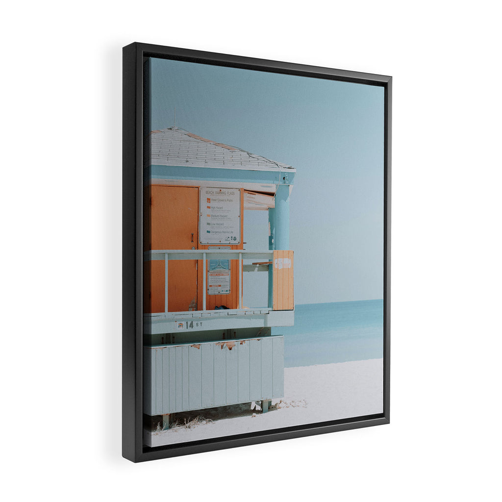 Santa Monica / California Framed Canvas Print Gallery Image 2