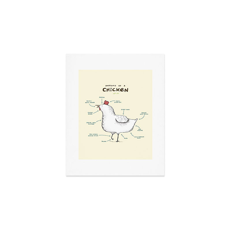 Anatomy of a Chicken Art Print Gallery Image 1