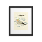 Anatomy of a Cockatiel Framed Art Print Gallery Image 4